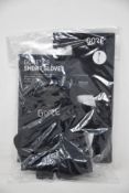 Eight pairs of as new Gore C3 black short cycling gloves (8 x US S, EU 6).