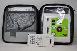 A boxed as new Ami Italia Smarty Saver - Fully Automatic Defibrillator (SM2-B1002).