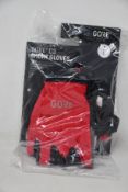 Seven pairs of as new Gore short Pro black/red short cycling gloves (5 x US L EU 8, 1 x US M EU 7, 1