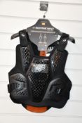 An as new Fox Raceframe Impact SB CE D30 Protector Vest in black (L/XL).