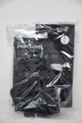 Eight pairs of as new Gore C3 black short cycling gloves ( x US L EU 8, 2 x US S, EU 6).