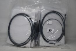 Thirty as new Brompton Derailleur trigger/bell cables for bicycles (Long wheel base).