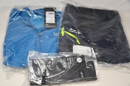 Two as new Gore Wear C3 sphere blue jerseys (medium / small) two as new Gore Wear orbit blue 2 in