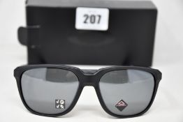 Two boxed as new Oakley Anorak sunglasses matte black frame with prizm black polarized lenses (