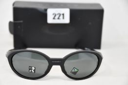 Two boxed as new Eyejacket Redux sunglasses matte black frames with prizm grey lenses (