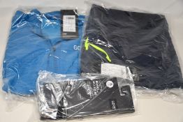 Two as new Gore Wear C3 sphere blue jerseys (medium / small) two as new Gore Wear orbit blue 2 in
