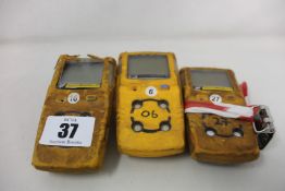 Two pre-owned BW Gas Alert XT and one XL Gas Detectors (All damaged but working).