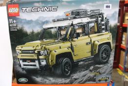 A boxed as new Lego Technic 42110 Land Rover Defender.