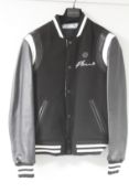 An as new Philipp Plein Signature stripe-trimmed bomber jacket (S - RRP £1,185).
