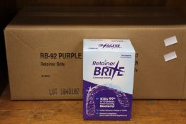 Sixteen boxes of Retainer Brite - Cleaning Tablets (96 each, Exp: 01/24).