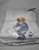 Two as new Ralph Lauren Rugby Bear sweatshirts in white (L - RRP £107 each).
