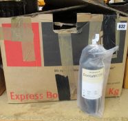 A quantity of Asiga DentaMODEL 3D print material for dental models (1KG bottles, approximately 15).