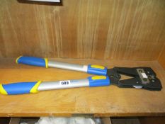 A Klauke K09 ratcheting hand crimping tool for tubular ring terminal.