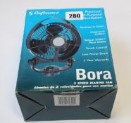 Five Caframo Bora Marine Fans (Packaging damaged).
