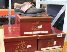 Three pairs of Mobydick Windward shoes (Size 40) (RRP £60 each).