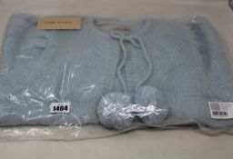 Three as new Stella Nova Kiri cardigans in water blue (2 x M, 1 x L).