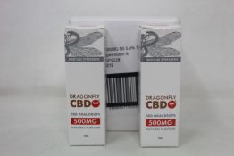 Twelve Dragonfly CBD Oral Drops 500mg/10ml Natural Flavour (Exp: 01/2023).