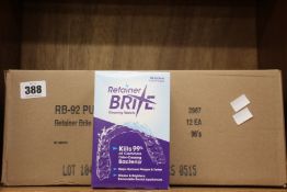 Twelve boxes of Retainer Brite - Cleaning Tablets (96 each, Exp: 01/24).