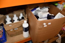 A quantity of assorted haircare items to include Wella Peroxide cream and related items.