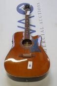 An Epiphone Masterbilt DR-500MCE NT Electro-Acoustic Guitar (No case).