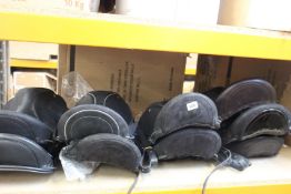 Nine pre-owned/damaged Custom Saddlery saddles to include Icon Flights, Icon Coda and other (Sold