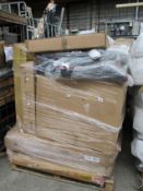 A pallet of flatpack furniture and related items (BCVA do not guarantee all fixtures and fittings