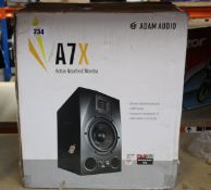 An ADAM Audio A7X Studio Monitor.