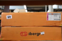 Two boxed as new Ibergrif Star shower columns with faucet (M17057).