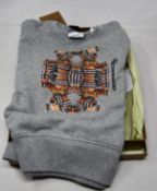 A children's as new Burberry bear print sweater (Size 135/64 - RRP £200).