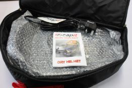 An as new Capit helmet dryer for effective drying of the inside of motorcycle helmets.