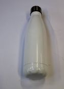 Fifty boxed as new insulated bottles in white.