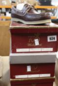 Three pairs of Mobydick Windward shoes (Size 40) (RRP £60 each).