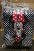 A boxed as new American Tourister - Disney Legends - Minnie Mouse, Polka Dot 65/24 Spinner