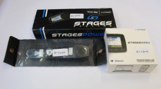 A large quantity of faulty Stages cycling components/accessories to include Stages Dash L50 and