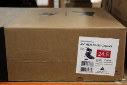 A boxed as new pair of K2 Anthem 80 MV Gripwalk ski boots (size 24.5).