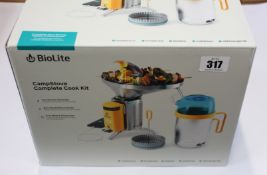 A boxed as new BioLite CampStove Complete Cook Kit.