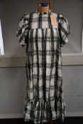 An as new Stella Nova Pen day dress in black/cream check (UK 14 - RRP £199).