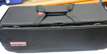An as new Bagpiper Authentic semi-rigid pipe case in Black.
