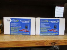 Two boxed as new Blue-Point EECT72 Amp Hound 2 automotive amp meters.