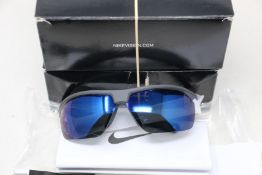Two pairs of as new Nike Tailwind 12 sunglasses.