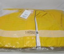 Two as new Captain Corsaire Regate Ete jackets in yellow (Size 40 - RRP £65 each).