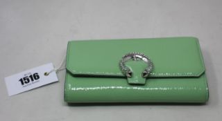 An as new Jimmy Choo wallet with chain in green (No tags but item is as new - RRP £675).