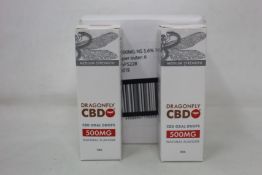 Twelve Dragonfly CBD Oral Drops 500mg/10ml Natural Flavour (Exp: 01/2023).