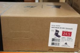 A boxed as new pair of K2 Anthem 80 MV Gripwalk ski boots (size 24.5).