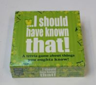 Thirty three boxed as new 'I Should Have Known That' - Trivia Games.