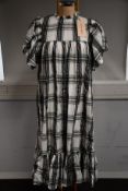 An as new Stella Nova Pen day dress in black/cream check (UK 12 - RRP £199).