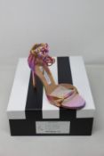 A pair of as new Aquazzura Sole Sandal 105 (EU 34).
