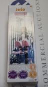 Four boxed as new Joie Junior Aire twin doll pushchairs.
