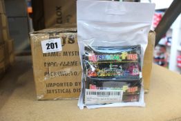 Thirty packs of ten Mystical Fire - (Enjoy a brilliant display of colourful flames on wood burning