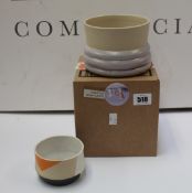 Four as new Milomade large lumpy planters and five as new Milomade midi planters.